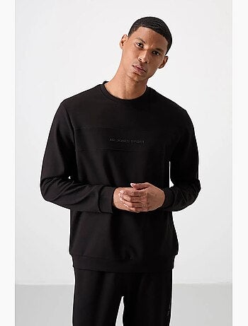 Conjunto de sudadera y pantalón de forro polar estampado tommy