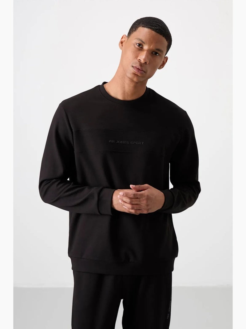 Conjunto de sudadera y pantalón de forro polar estampado tommy Negro - Kiabi