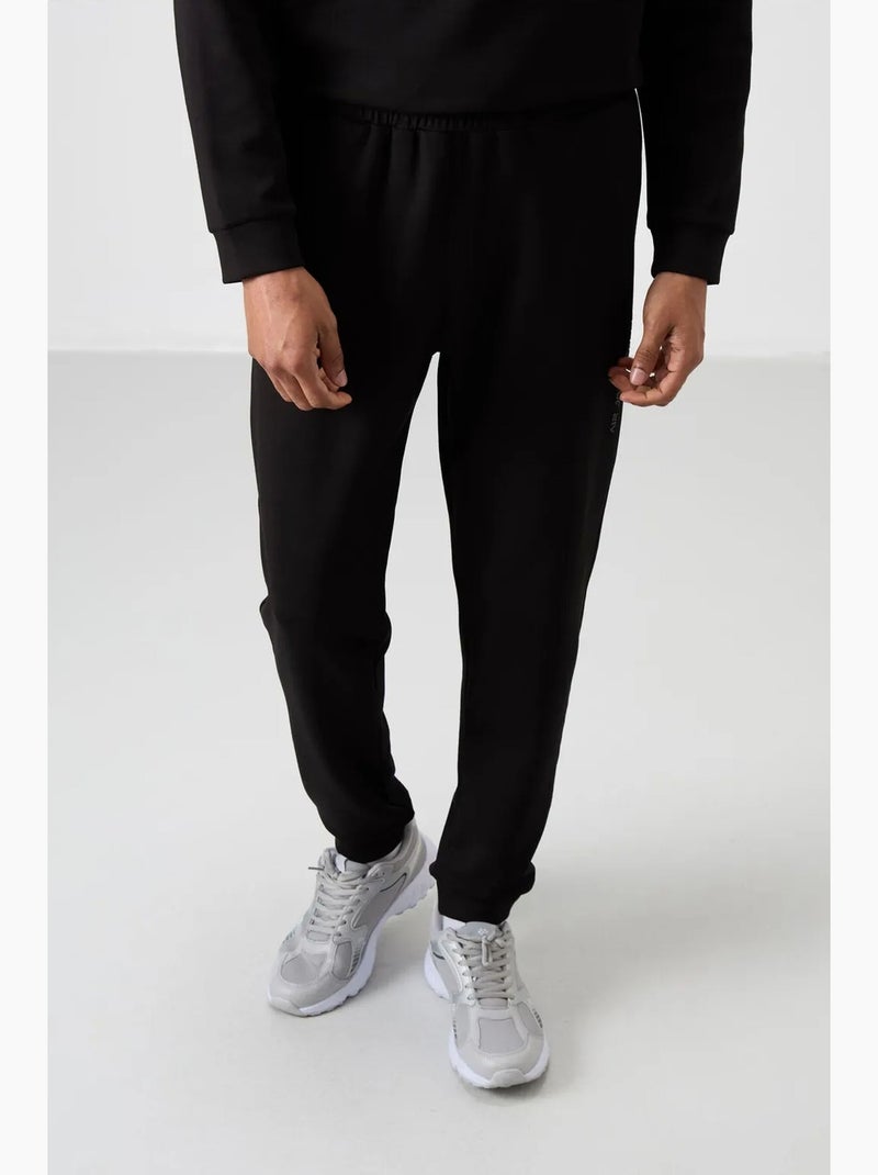 Conjunto de sudadera y pantalón de forro polar estampado tommy Negro - Kiabi