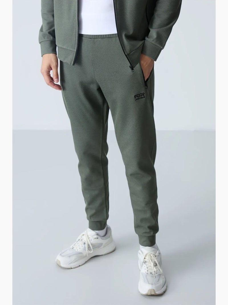 Conjunto de sudadera y pantalón de forro polar para hombre tommy Caqui - Kiabi