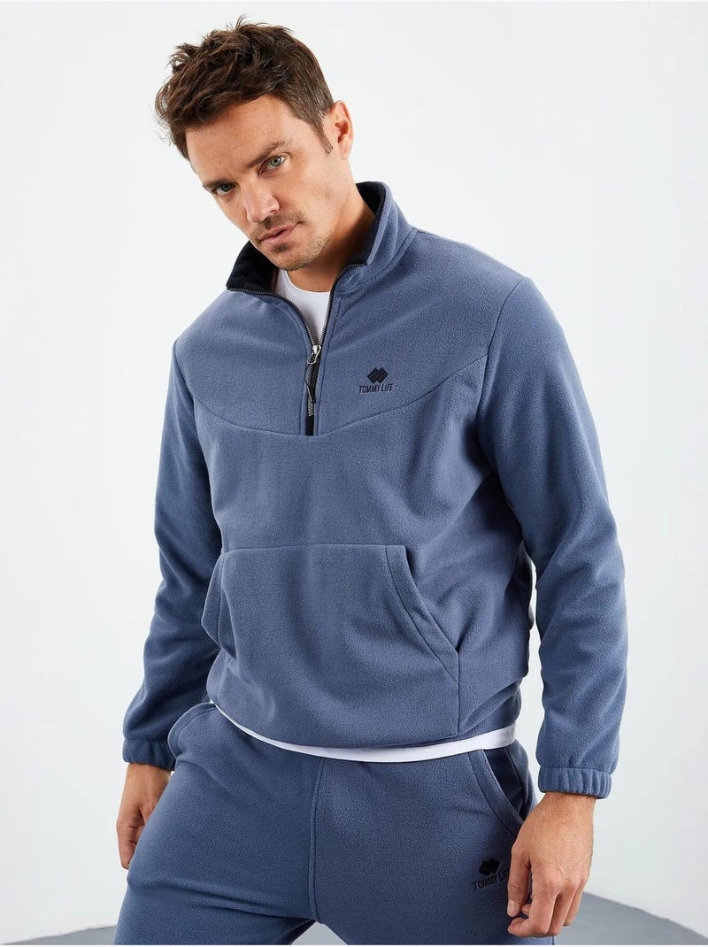 Conjunto de sudadera y pantalón de poliéster para hombre tommy Azul - Kiabi