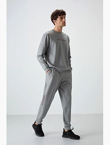 Conjunto de sudadera y pantalón de punto acanalado para hombre tommy
