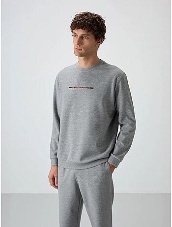 Conjunto de sudadera y pantalón de punto acanalado para hombre tommy