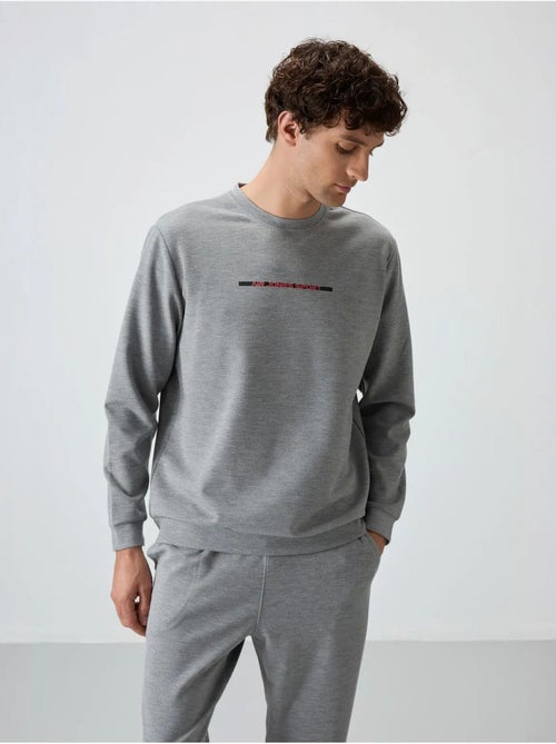 Conjunto de sudadera y pantalón de punto acanalado para hombre tommy - Kiabi Conjunto de sudadera y pantalón de punto acanalado para hombre tommy - Kiabi