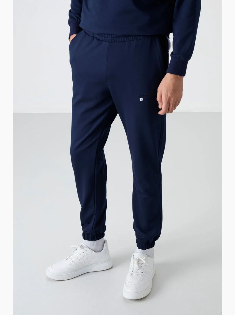 Conjunto de sudadera y pantalón oversize cuello redondo tommy Azul marino - Kiabi