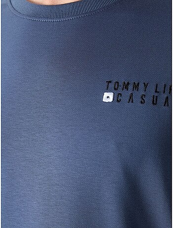 Conjunto de sudadera y pantalón oversize cuello redondo tommy