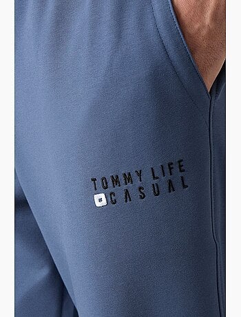 Conjunto de sudadera y pantalón oversize cuello redondo tommy