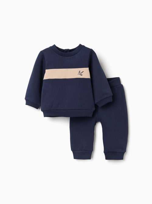 Conjunto de sudadera y pantalones de chándal perchados - Kiabi Conjunto de sudadera y pantalones de chándal perchados - Kiabi