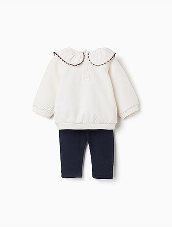 Conjunto de sudadera y pantalones de chándal perchados