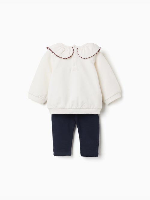 Conjunto de sudadera y pantalones de chándal perchados - Kiabi Conjunto de sudadera y pantalones de chándal perchados - Kiabi