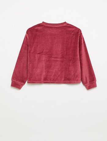 Conjunto de terciopelo - pijama de 2 piezas + antifaz para dormir