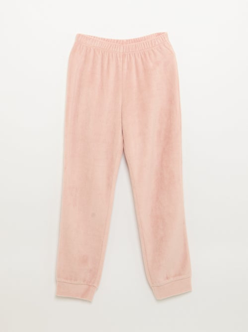 Conjunto de terciopelo - pijama de 'Navidad' de 2 piezas + antifaz para dormir - Kiabi