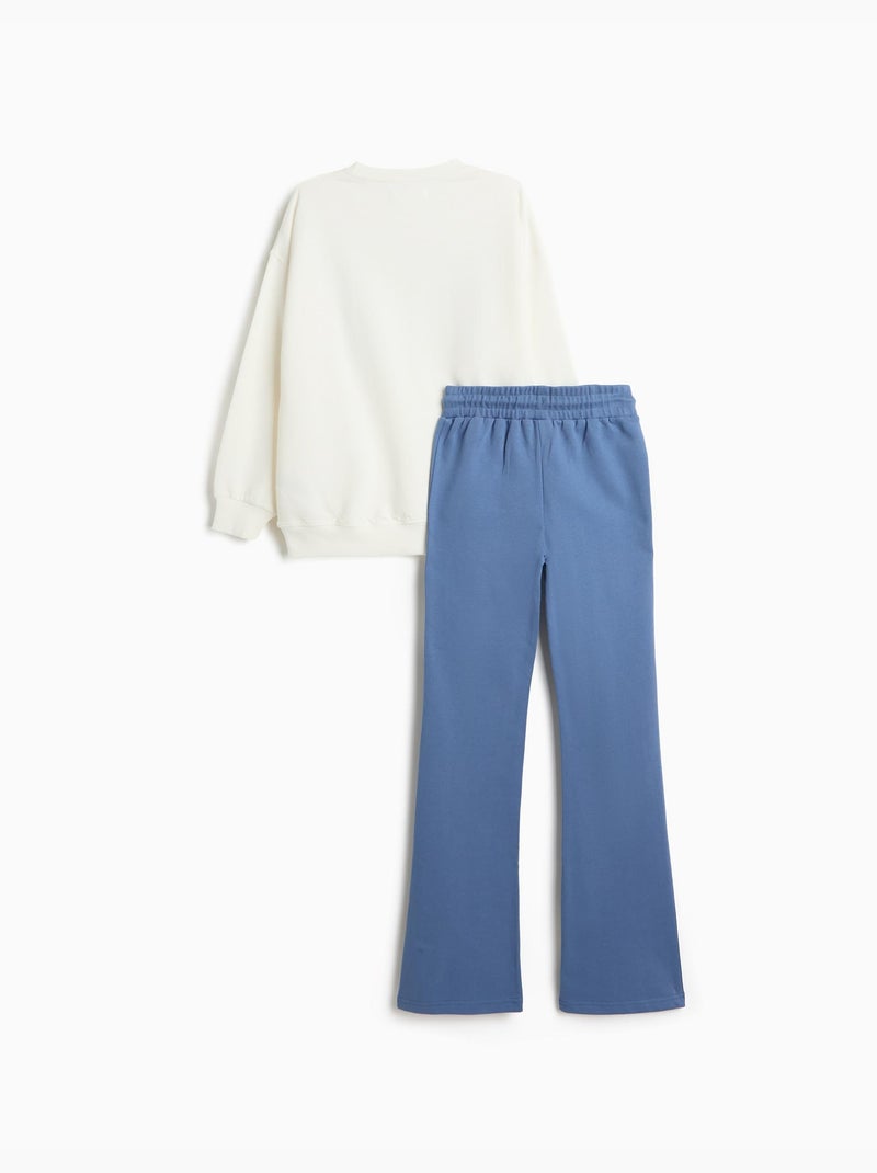 Conjunto de terry, mo fashion Azul - Kiabi