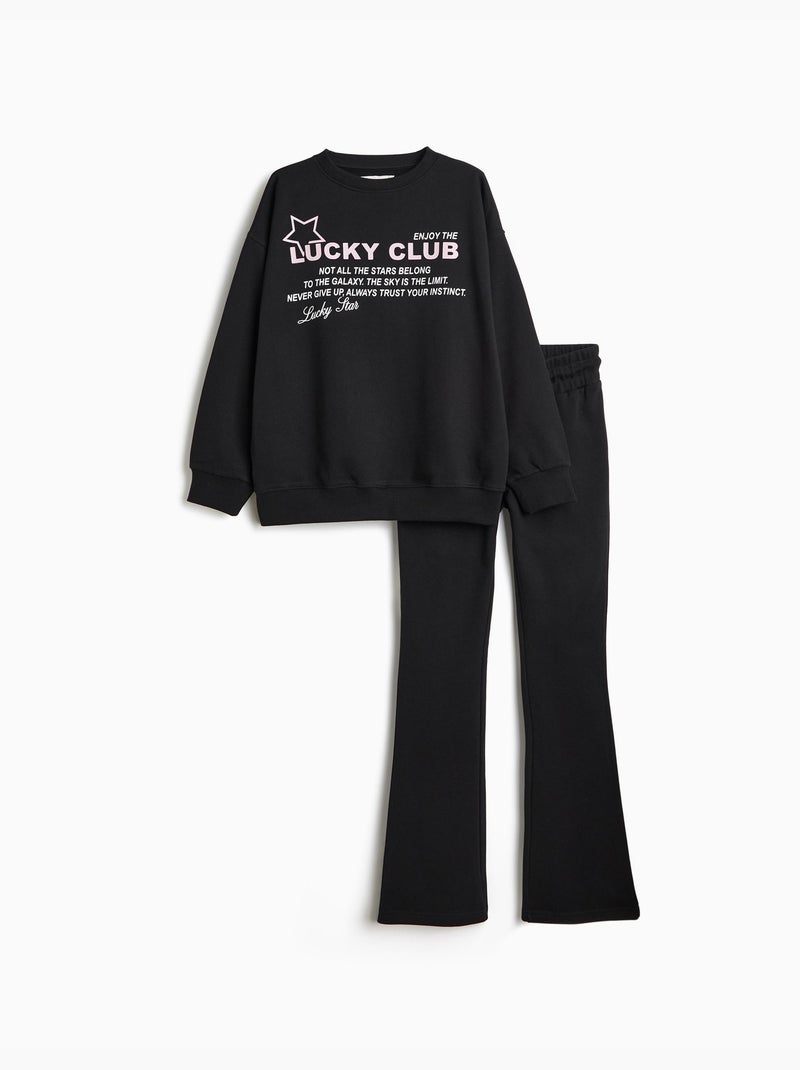 Conjunto de terry, mo fashion Negro - Kiabi