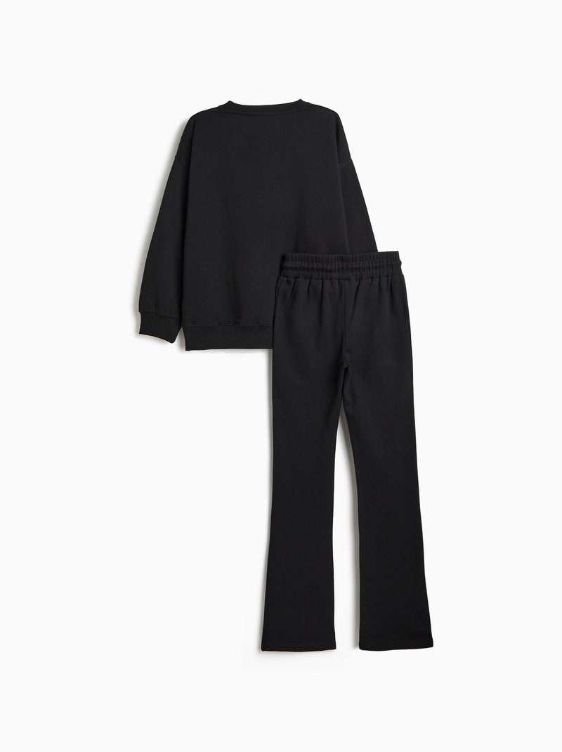 Conjunto de terry, mo fashion Negro - Kiabi