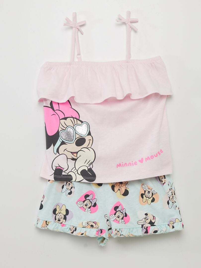 Conjunto de top + short 'Disney' ROSA - Kiabi