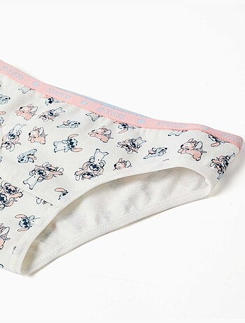 Conjunto de top y braguitas con stitch y angel