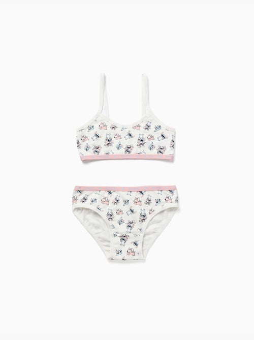 Conjunto de top y braguitas con stitch y angel - Kiabi