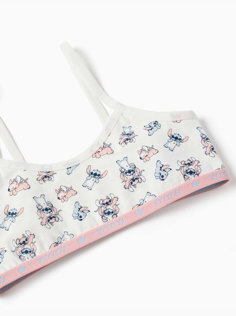 Conjunto de top y braguitas con stitch y angel Beige claro - Kiabi