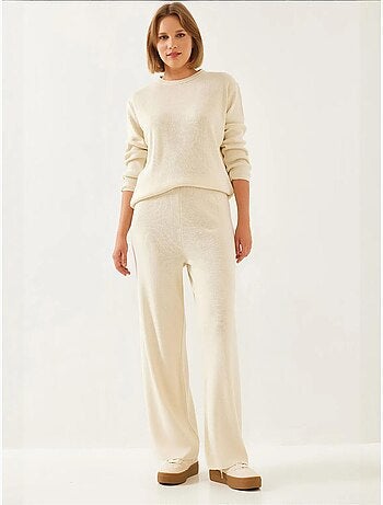 Conjunto de top y pantalón de punto bianco lucci