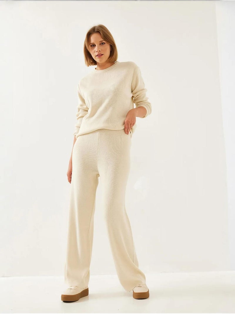 Conjunto de top y pantalón de punto lucci Beige arcilla - Kiabi