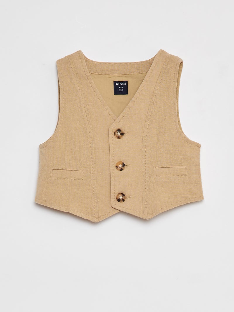 Conjunto de traje piezas BEIGE Bebé niño Kiabi