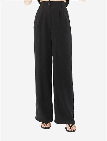 Conjunto de tres piezas con pantalón de cintura alta, chaleco y forro lucci