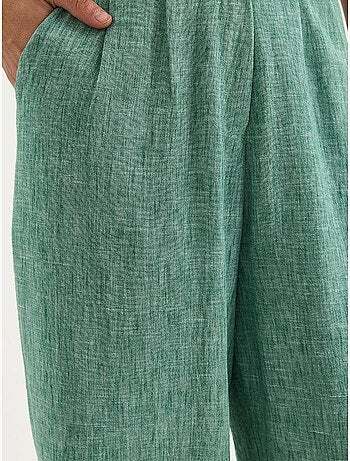 Conjunto de tres piezas con pantalón de cintura alta, chaleco y forro lucci