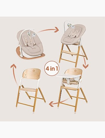 Conjunto de trona convertible 3 en 1 LIONELO Celia - Hamaca - Hasta 90 kg - Ajuste con una mano