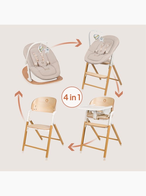 Conjunto de trona convertible 3 en 1 LIONELO Celia - Hamaca - Hasta 90 kg - Ajuste con una mano - Kiabi