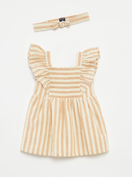 Conjunto de vestido + diadema - 2 piezas - Kiabi