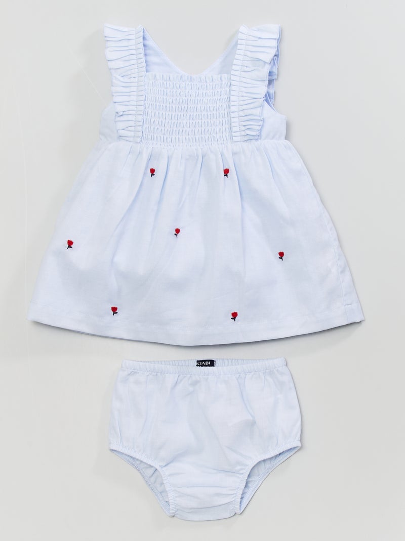 Conjunto de vestido + pololo AZUL - Kiabi