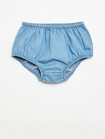 Conjunto denim vestido + braguita