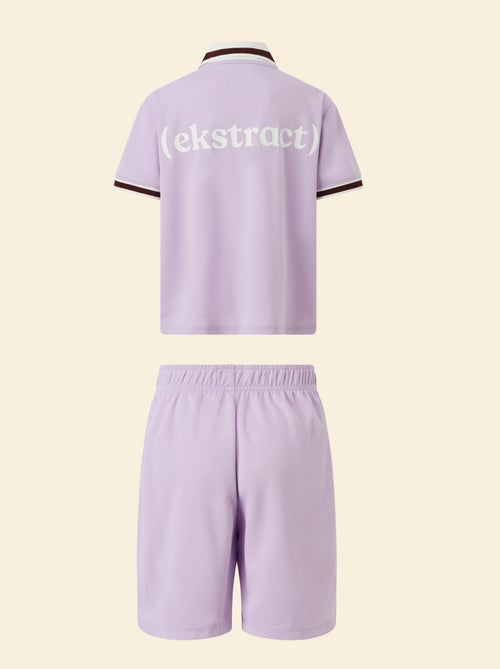 Conjunto deportivo camiseta + pantalón corto - (ekstract) - Kiabi Conjunto deportivo camiseta + pantalón corto - (ekstract) - Kiabi