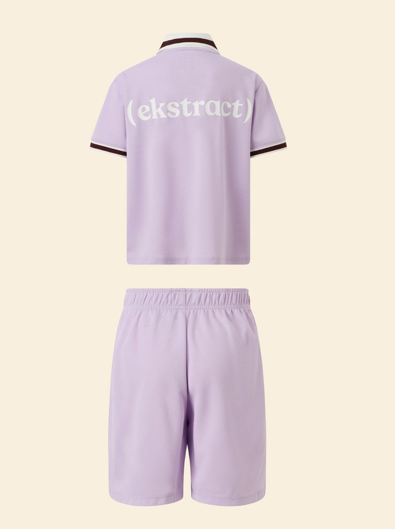 Conjunto deportivo camiseta + pantalón corto - (ekstract) Purpura - Kiabi