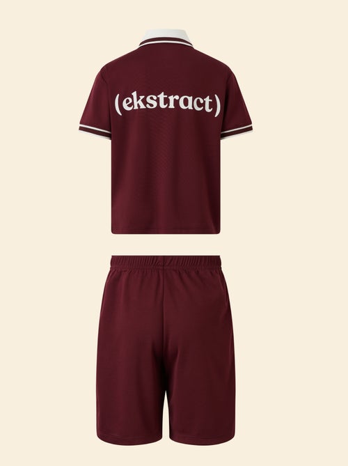 Conjunto deportivo camiseta + pantalón corto - (ekstract) - Kiabi Conjunto deportivo camiseta + pantalón corto - (ekstract) - Kiabi