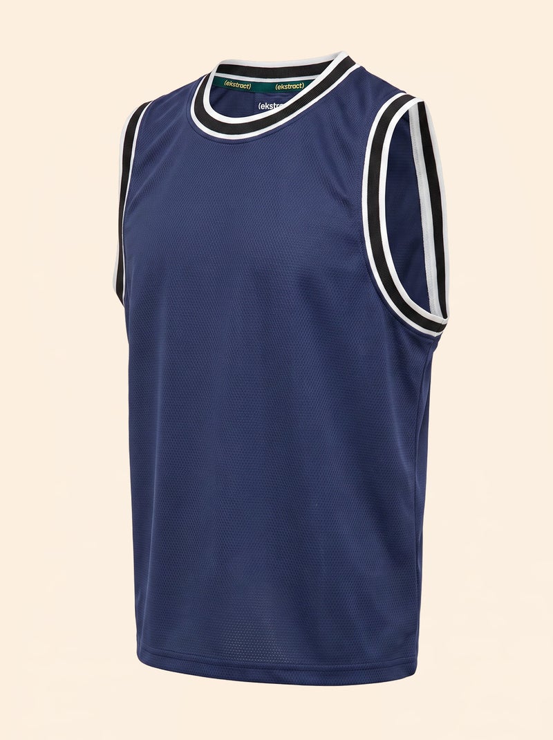 Conjunto deportivo camiseta sin mangas + pantalón corto - (ekstract) Azul - Kiabi