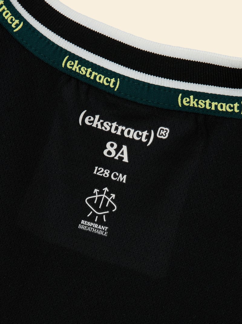 Conjunto deportivo camiseta sin mangas + pantalón corto - (ekstract) Negro - Kiabi