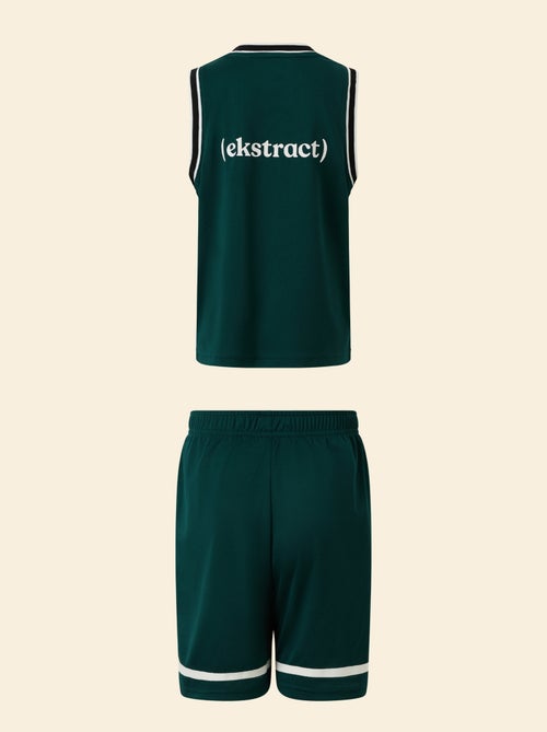 Conjunto deportivo camiseta sin mangas + pantalón corto - (ekstract) - Kiabi Conjunto deportivo camiseta sin mangas + pantalón corto - (ekstract) - Kiabi
