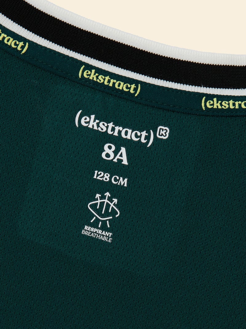 Conjunto deportivo camiseta sin mangas + pantalón corto - (ekstract) Verde - Kiabi