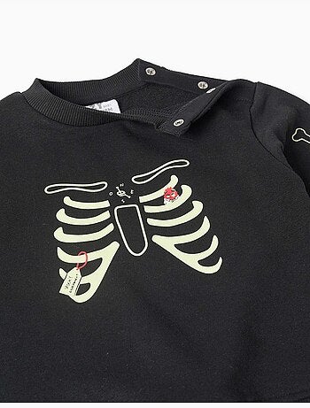 Conjunto deportivo con estampado que brilla en la oscuridad