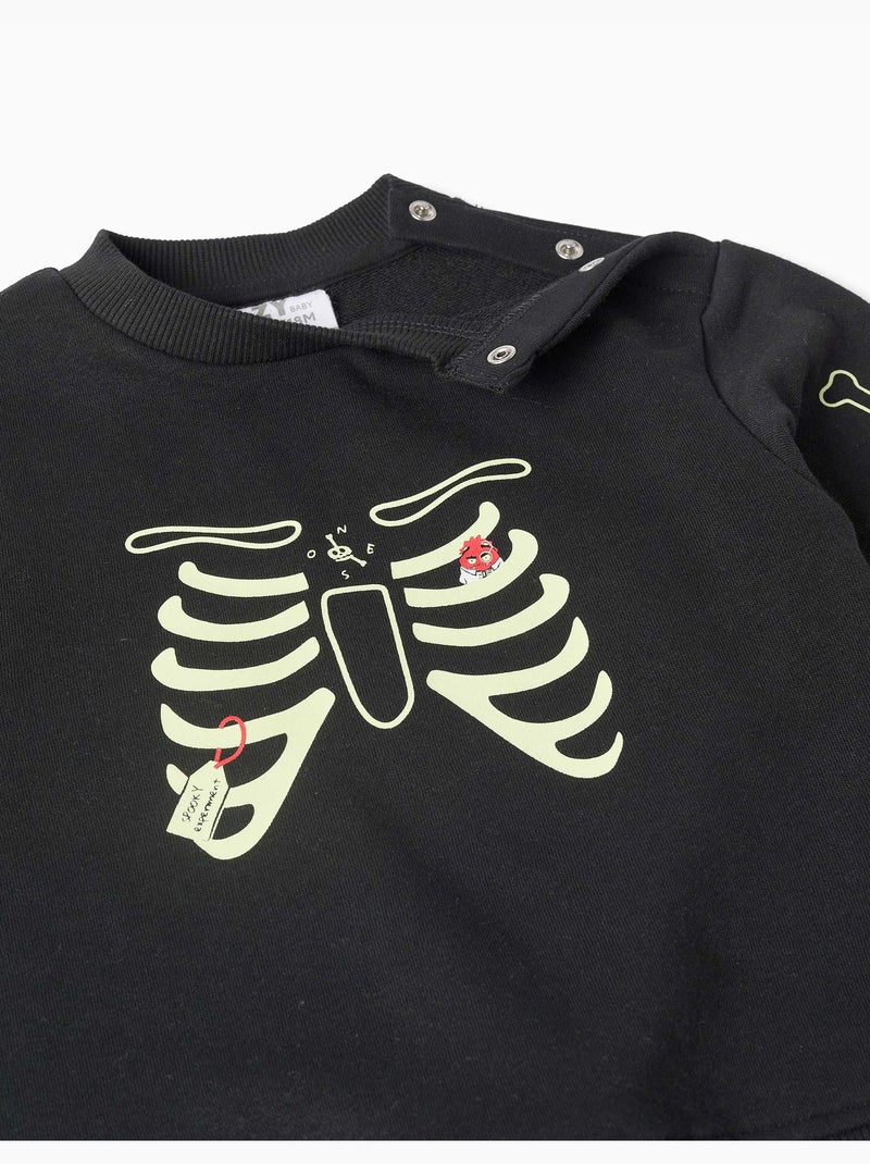 Conjunto deportivo con estampado que brilla en la oscuridad Negro Negro - Kiabi