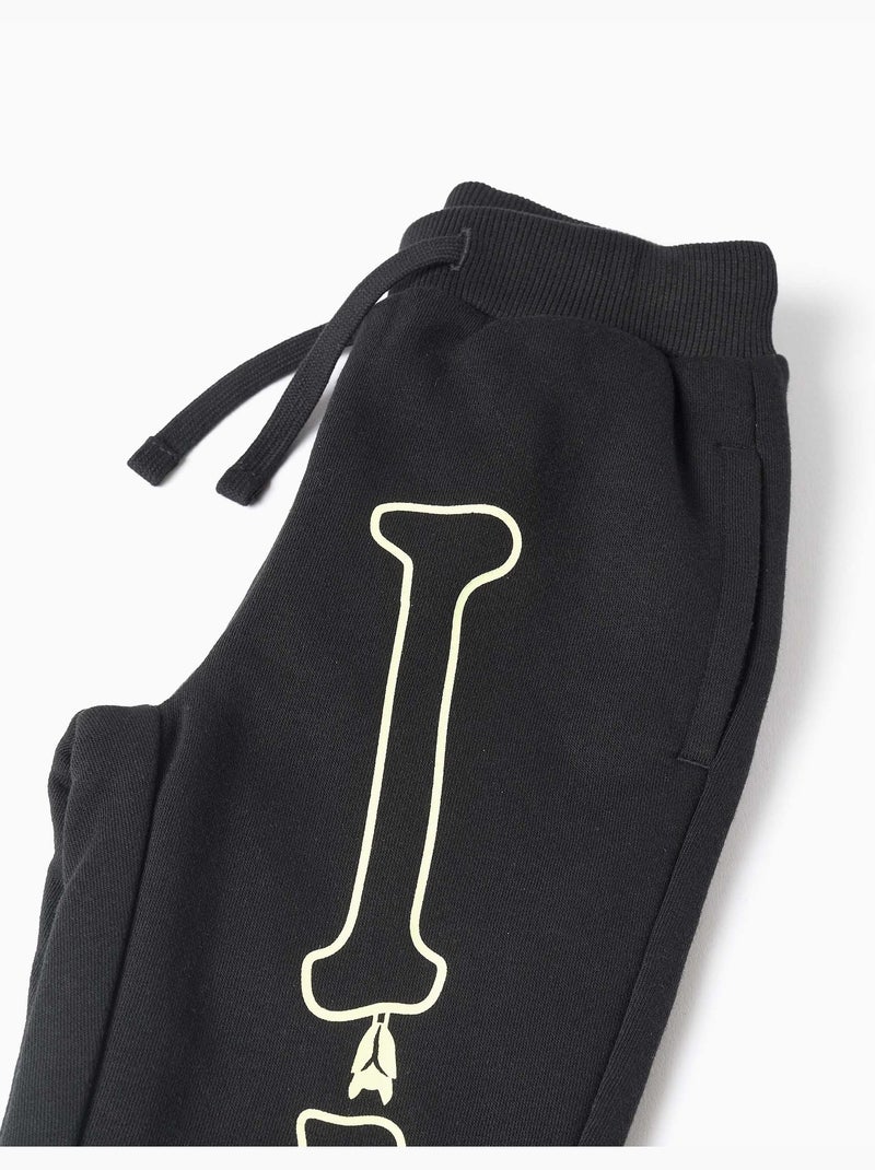 Conjunto deportivo con estampado que brilla en la oscuridad Negro Negro - Kiabi