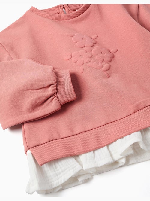 Conjunto deportivo de algodón con estampado de flores en relieve - Kiabi Conjunto deportivo de algodón con estampado de flores en relieve - Kiabi