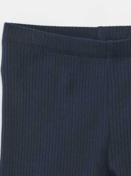 Conjunto deportivo de camiseta sin mangas + Pantalón corto ciclista de canalé - 2 piezas - Kiabi