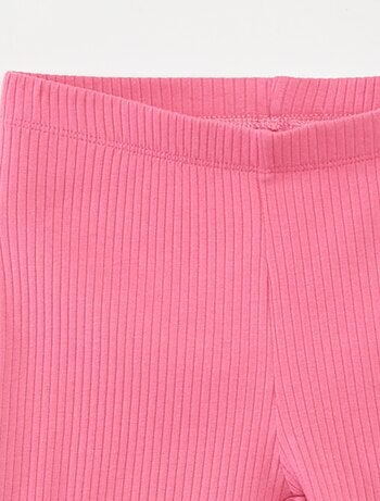 Conjunto deportivo de camiseta sin mangas + short ciclista de canalé - 2 piezas
