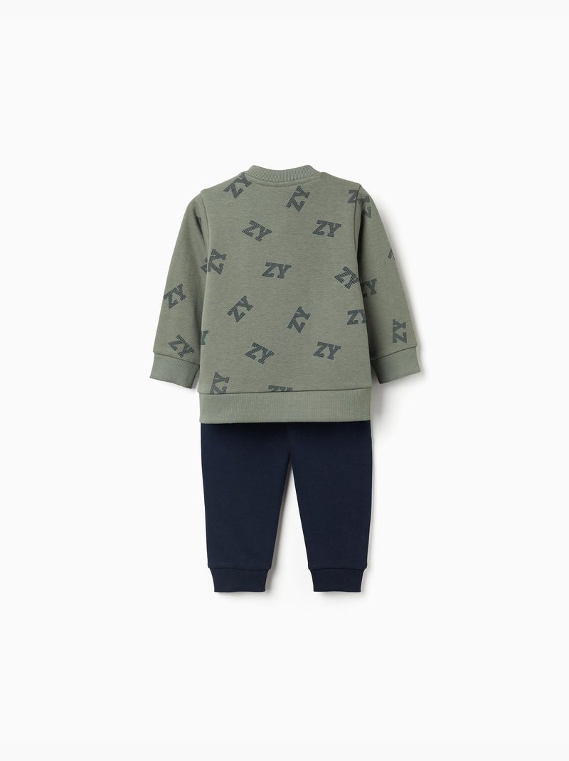 Conjunto deportivo de felpa Verde oscuro - Kiabi