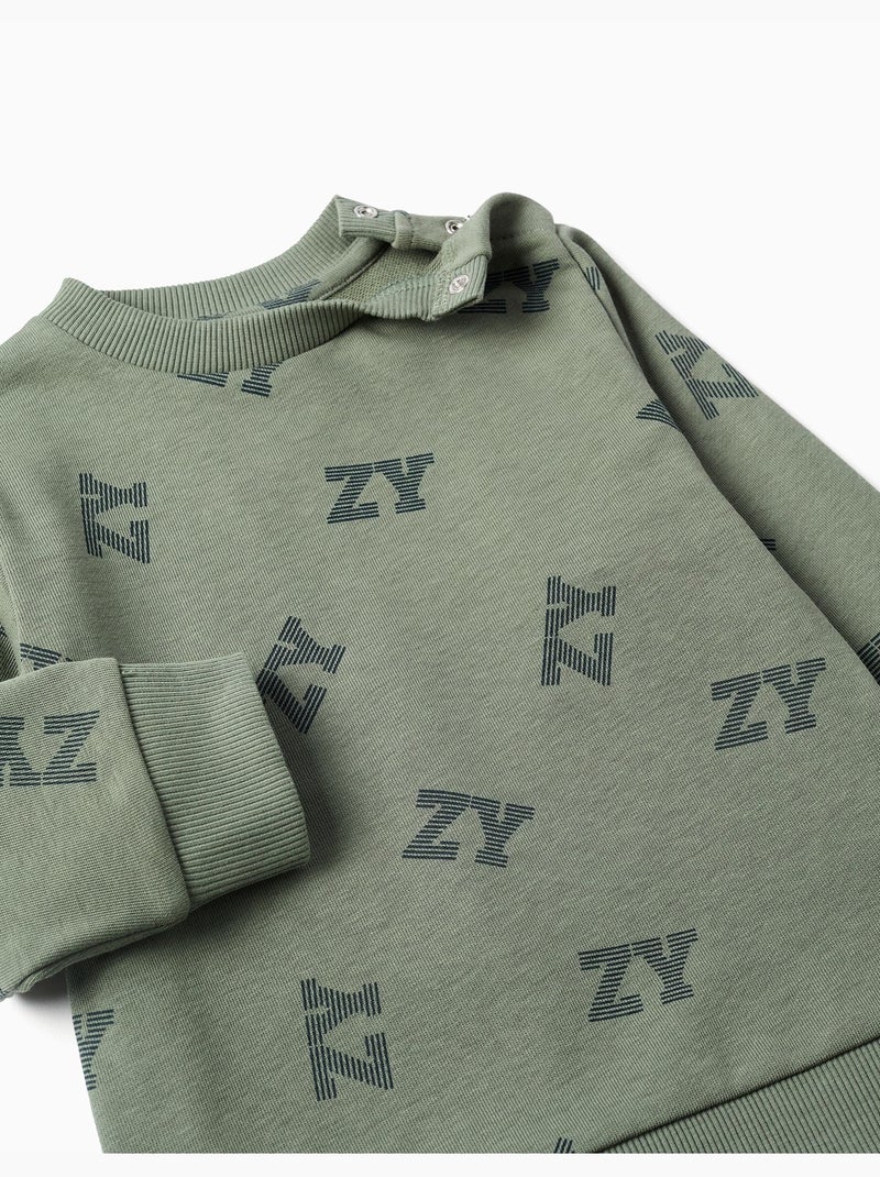 Conjunto deportivo de felpa Verde oscuro - Kiabi