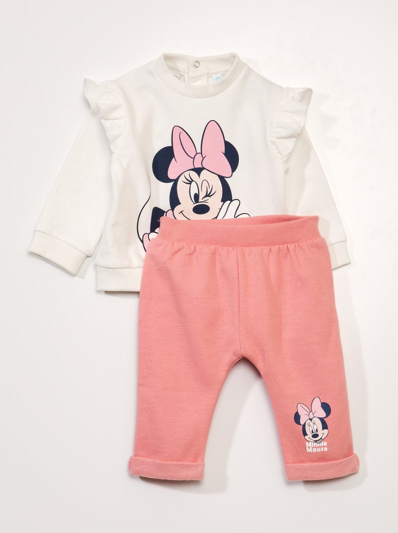 Conjunto deportivo de 'Minnie' - 2 piezas gris/rosa - Kiabi