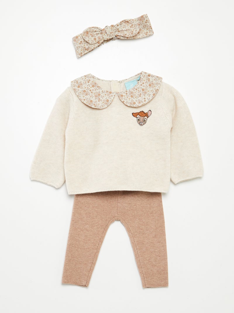 Conjunto 'Disney' - 3 piezas BEIGE - Kiabi